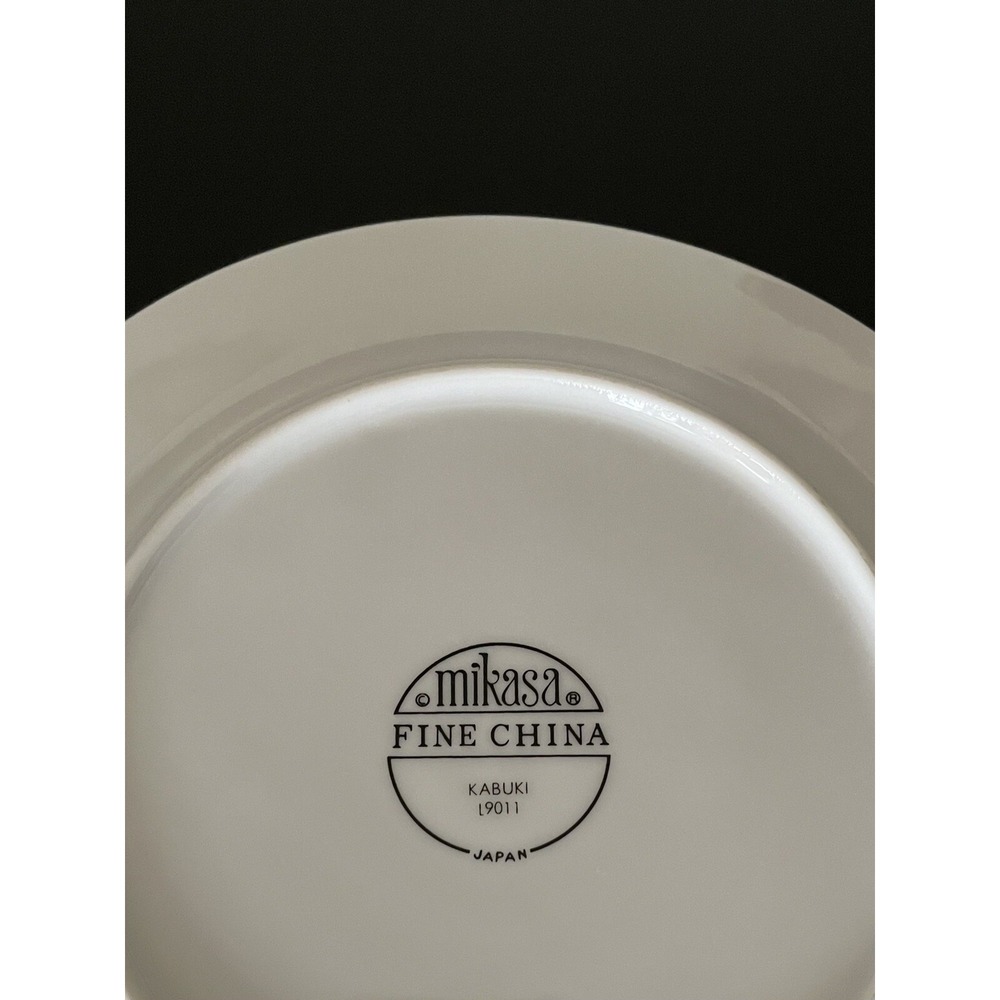 Set of 4 Mikasa‎ KABUKI 7-1/2" Salad Plates Excellent Japan Made - Picture 5 of 5